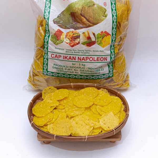 kerupuk napoleon tempe bulat